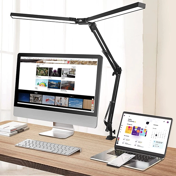 Lampe De Bureau Led À Double Tête