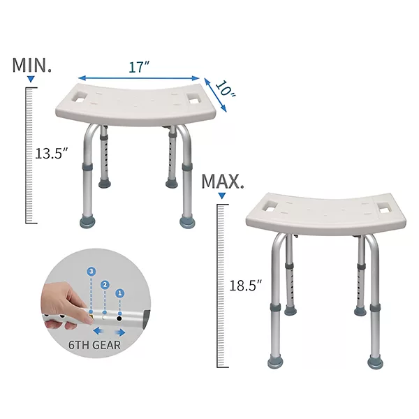 Chaise de Douche Pliable Réglable Siège de Bain – Image 5